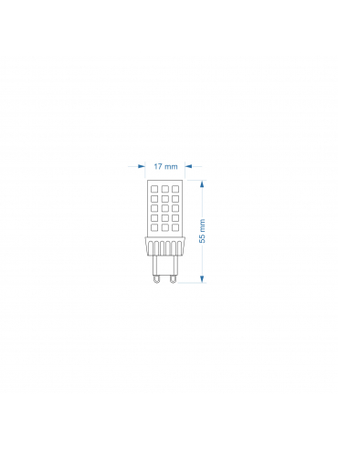 Żarówka LED G9 ZAR4366SLL 4W, 3000K, Flicker Free