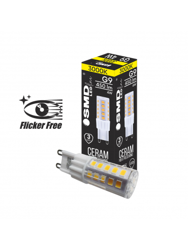 Żarówka LED G9 ZAR4366SLL 4W, 3000K, Flicker Free