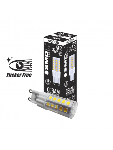 Żarówka LED G9  ZAR4373SLL, 4W, 4000K Flicker Free