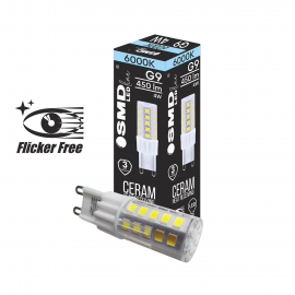 Żarówka LED G9 ZAR4380SLL 4W, 6000K Flicker Free