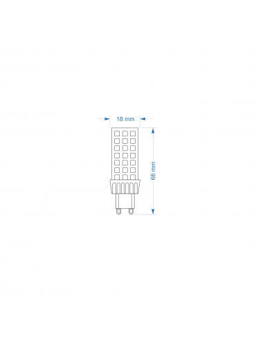 Żarówka LED G9  ZAR4397SLL 5,5W, 3000K Flicker Free