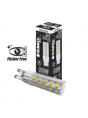Żarówka LED G9 ZAR4403SLL 5,5W, 4000K Flicker Free