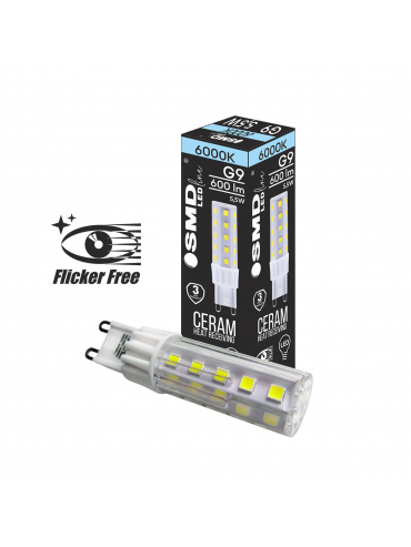 Żarówka LED G9  ZAR4410SLL 5,5W, 6000K Flicker Free
