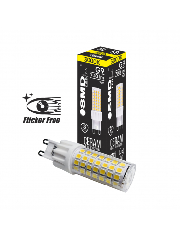 Żarówka LED G9 ZAR4427SLL 7 W, 3000K Flicker Free