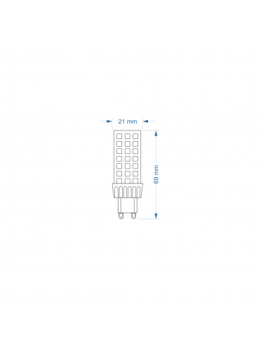 Żarówka LED G9 ZAR4434SLL 7 W, 4000K Flicker Free