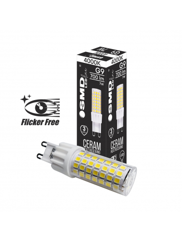 Żarówka LED G9 ZAR4434SLL 7 W, 4000K Flicker Free