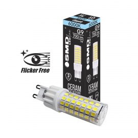 Żarówka LED G9 ZAR4441SLL 7 W, 6000K Flicker Free