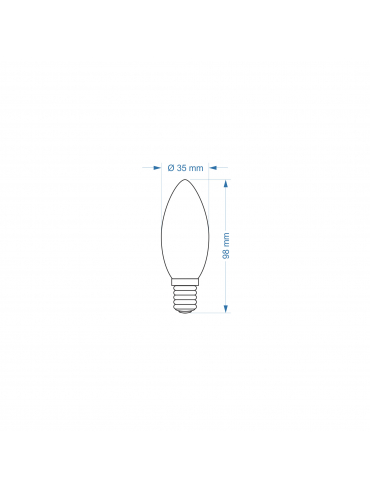 Żarówka LED E14 ZAR4632SLL, 6W, 4000K Flicker Free