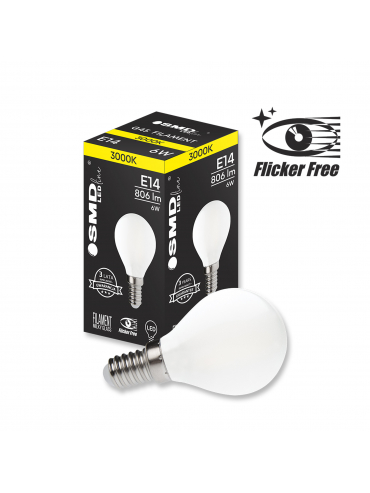 Żarówka LED E14 ZAR4588SLL 6W 3000K, Flicker Free