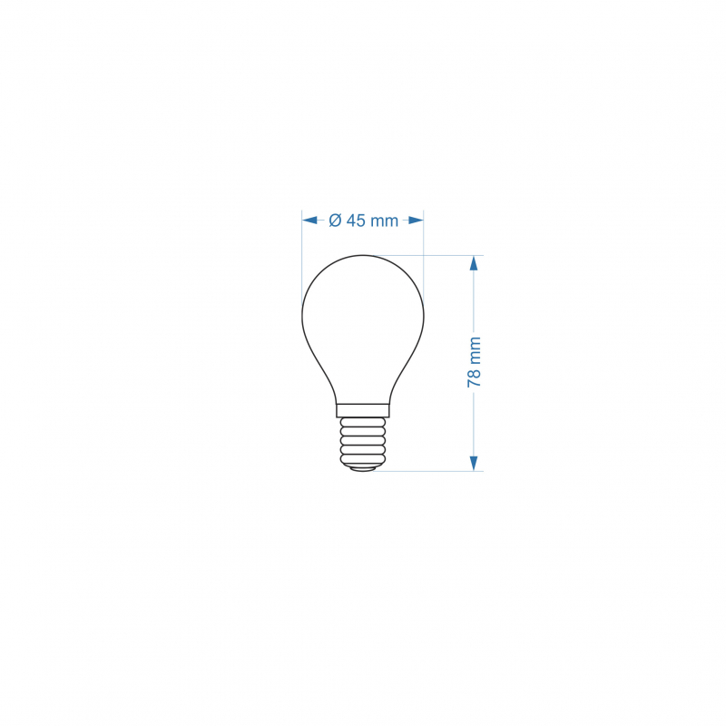 Żarówka LED E14 ZAR4663LL, 6W, 4000K Flicker Free