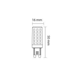 Żarówka LED ORO-G9-OLI-3W-II, 3000K