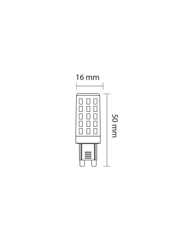Żarówka LED ORO-G9-OLI-3W-II, 3000K