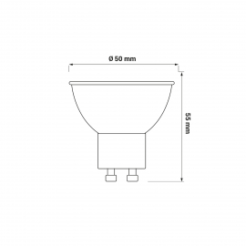 Żarówka ORO-GU10-TOTO-5W-DW, 4000K