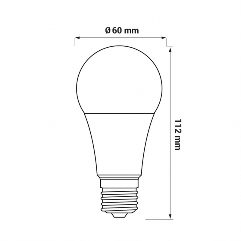 Żarówka LED ORO-ATOS-E27-A60-10,5W-CW, 6500K