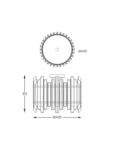 Lampa sufitowa ALEXANDRIA C0556-06D-V7V7
