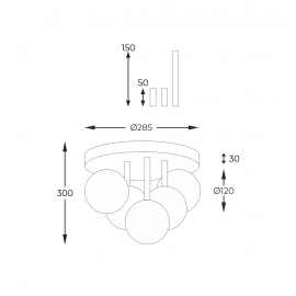 Lampa sufitowa ALI 5645