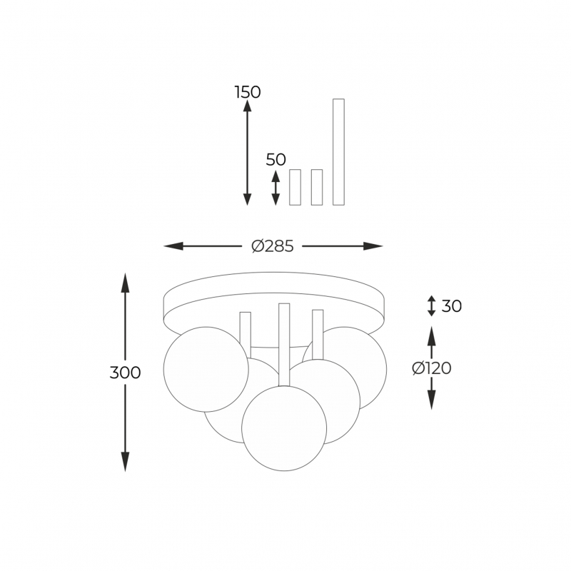 Lampa sufitowa ALI 5645