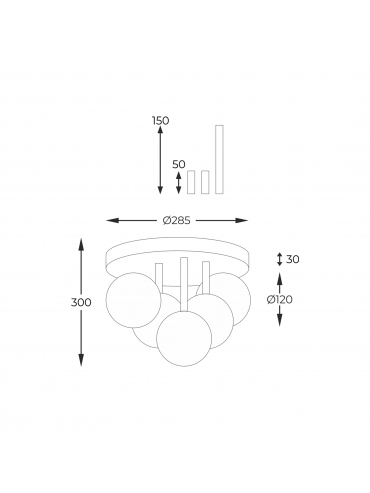Lampa sufitowa ALI 5645