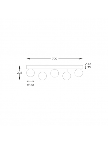 Lampa sufitowa ALI 5643