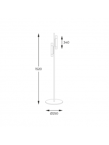 Lampa podłogowa MADERA 8310144