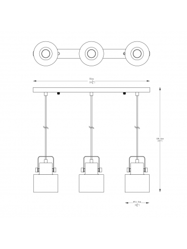 Lampa wisząca DRACO A8062-3A