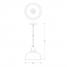 Lampa wisząca MENSA A8063-BK