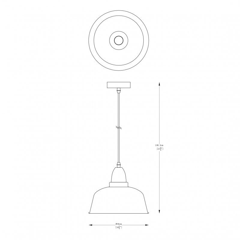 Lampa wisząca MENSA A8063-BK