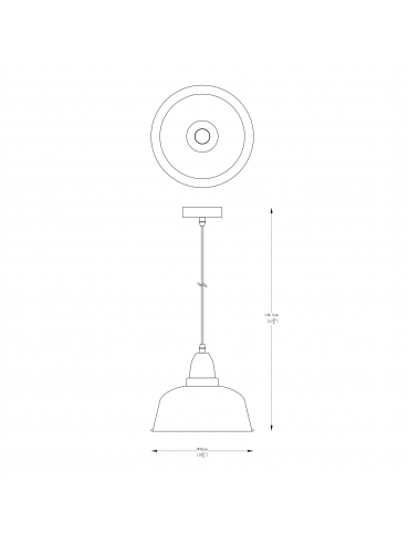 Lampa wisząca MENSA A8063-BK