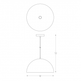 Lampa wisząca VELA A8001XL-WH