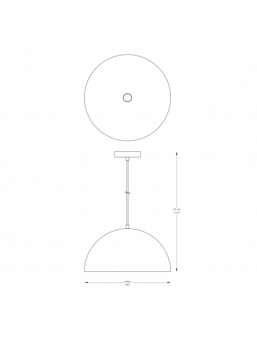 Lampa wisząca VELA A8001XL-WH