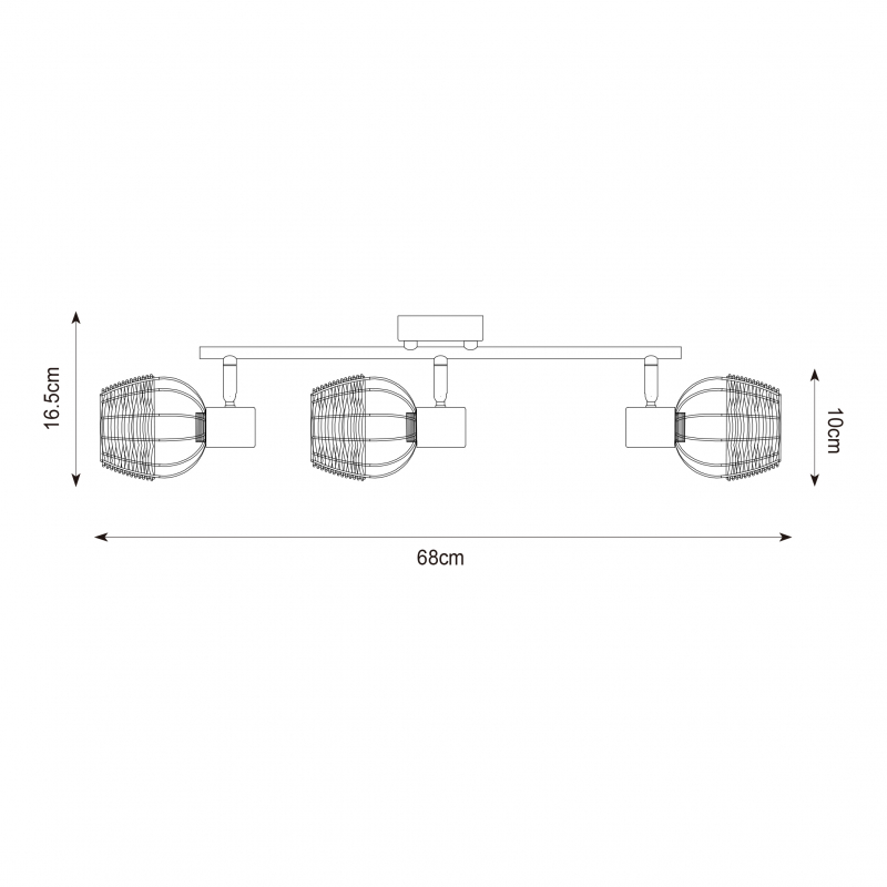 Lampa sufitowa COPA R5022003-3TU
