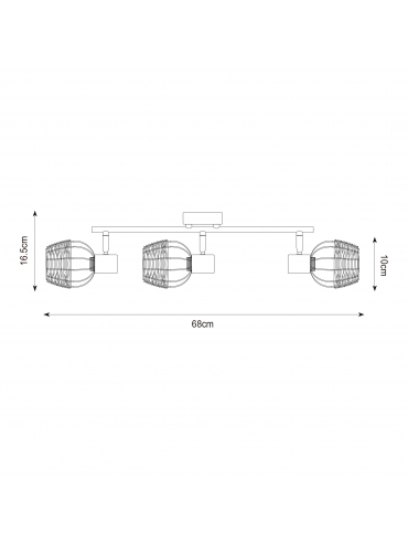 Lampa sufitowa COPA R5022003-3TU