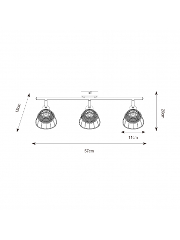 Lampa sufitowa GENT P20084-3TU