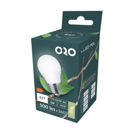 Żarówka ORO-E27-G45-TOTO-5W-DW, 4000K