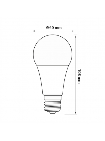 Żarówka ORO-ATOS-E27-A60-7,5W-DW, 4000K