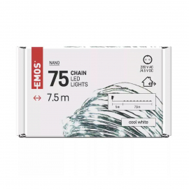Łańcuch D3AC04, nano łezki, zimna biel IP44