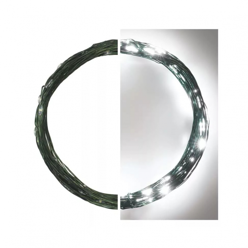 Łańcuch D3AC04, nano łezki, zimna biel IP44