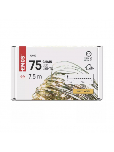 Łańcuch D3AW04, nano łezki, ciepła biel IP44