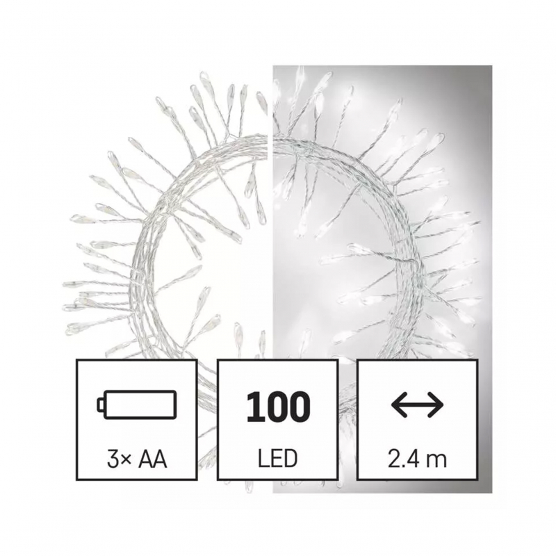 Łańcuch D3FC01 nano łezki, jeż, zimna biel IP20