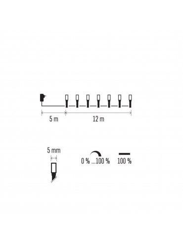 Łańcuch D4AL06, 2w1, IP44