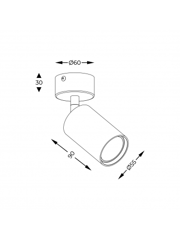 Spot TORI SL 3 20016-WH-N