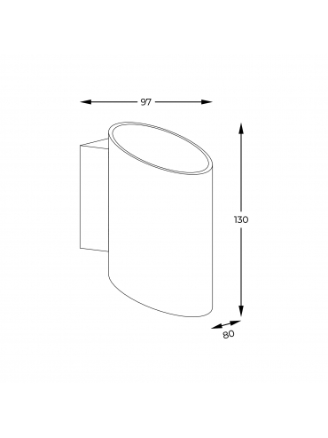 Kinkiet  SLICE WL 50603-WH-N