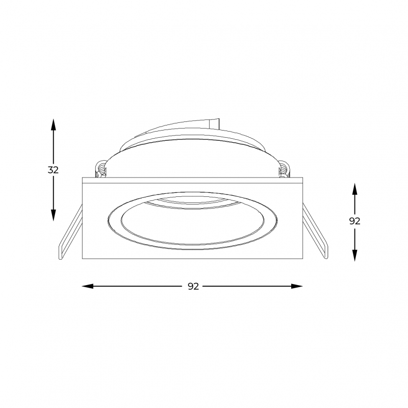 Spot CHUCK DL SQUARE WHITE 92703-N
