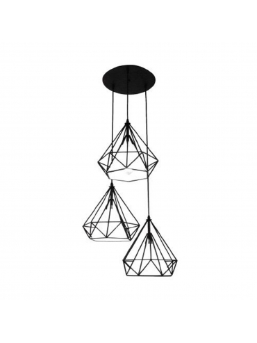 Lampa wisząca DIAMOND ABIGALI-CHNR3-E27
