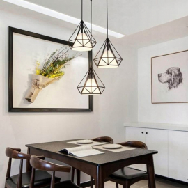 Lampa wisząca DIAMOND ABIGALI-CHNR3-E27