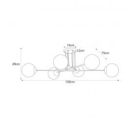 Lampa sufitowa ISLA K-4915