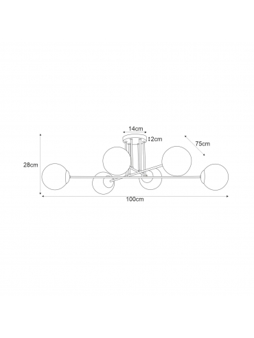 Lampa sufitowa ISLA K-4915