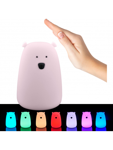 Lampa stołowa MIŚ RÓŻOWY „TAP TAP” 12976