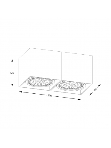 Spot BOX 2 WH ACGU10-116