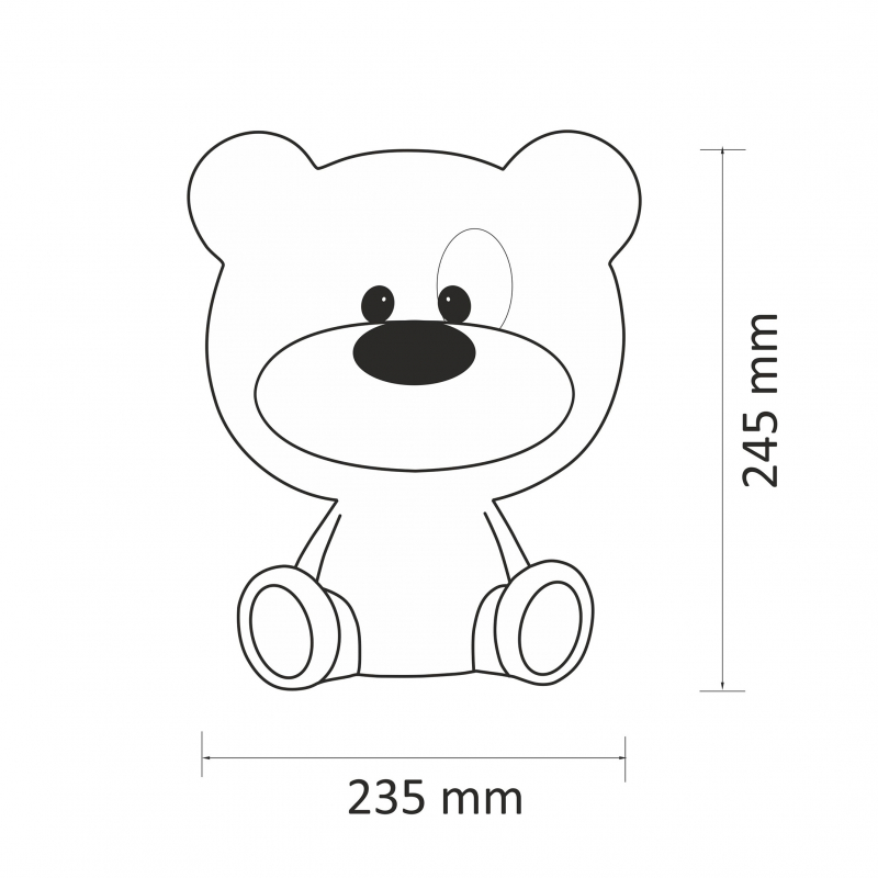 Lampa stołowa MIŚ BIBI 09891